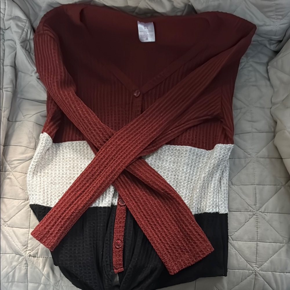 Colorblock V-Neck Sweater